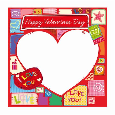 simsearch:400-06522703,k - drawn valentines background patched all over with hearts and text Fotografie stock - Microstock e Abbonamento, Codice: 400-05889858