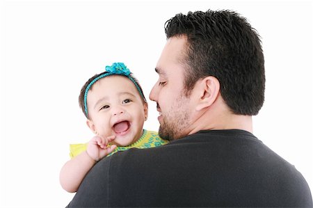 simsearch:400-07517983,k - Happy young father and his baby daughter Foto de stock - Super Valor sin royalties y Suscripción, Código: 400-05889880