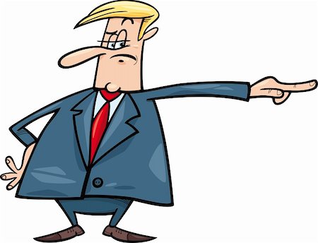 diretor de escola - cartoon humorous illustration of angry boss firing somebody Foto de stock - Royalty-Free Super Valor e Assinatura, Número: 400-05880189