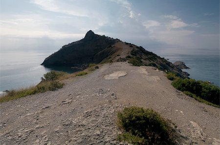 simsearch:400-05678506,k - Crimea mountains and Black sea landscape, good sunny day Stockbilder - Microstock & Abonnement, Bildnummer: 400-05880293
