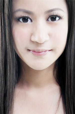 Close up of Asian female Stock Photo - Budget Royalty-Free & Subscription, Code: 400-05880483