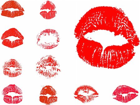 vector kiss icons Stock Photo - Budget Royalty-Free & Subscription, Code: 400-05880727