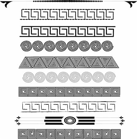 decorative ornate vector corners - Set of patterns for design eps8 Stock Photo - Budget Royalty-Free & Subscription, Code: 400-05880875