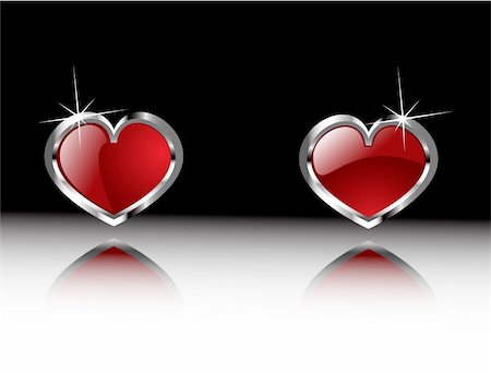 simsearch:400-06692056,k - vector valentine's hearts eps 8 Foto de stock - Super Valor sin royalties y Suscripción, Código: 400-05880902