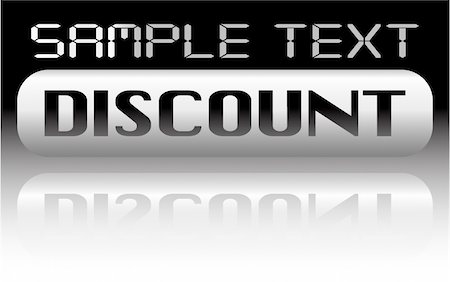 simsearch:400-07576337,k - vecror metal discount banner Photographie de stock - Aubaine LD & Abonnement, Code: 400-05880944