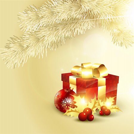 simsearch:400-05881864,k - beautiful christmas gift box shiny background Stock Photo - Budget Royalty-Free & Subscription, Code: 400-05881880