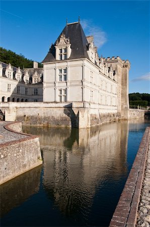 Chateau de Villandry and its famous gardens. Vertical view Stock Photo - Budget Royalty-Free & Subscription, Code: 400-05882074