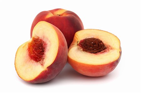 simsearch:400-07101870,k - peach pile slice isolated on white Stockbilder - Microstock & Abonnement, Bildnummer: 400-05882942