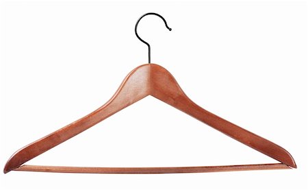 shirt on hanger - Clothes hanger isolated over white background Stock Photo - Budget Royalty-Free & Subscription, Code: 400-05883302