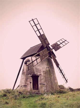simsearch:400-07569215,k - Ancient traditional windmill on the island of Gotland, Sweden Stock Photo - Budget Royalty-Free & Subscription, Code: 400-05883456