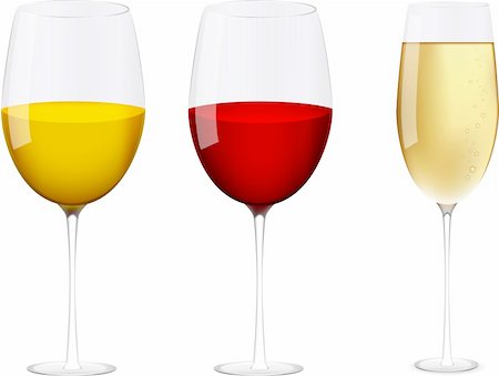 Vector wine glasses Foto de stock - Royalty-Free Super Valor e Assinatura, Número: 400-05883626