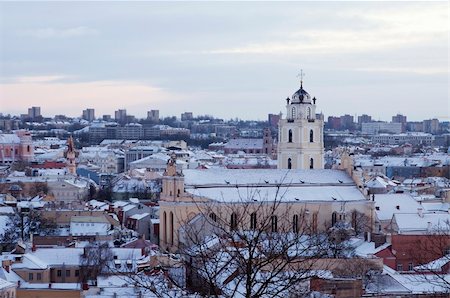 simsearch:400-06078090,k - Panorama of Vilnius - capital of Lithuania Foto de stock - Super Valor sin royalties y Suscripción, Código: 400-05883842