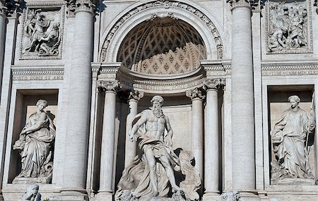 fontana - Fountain di Trevi - most famous Rome's fountains in the world, Italy Stock Photo - Budget Royalty-Free & Subscription, Code: 400-05894392