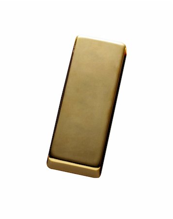 gold bar isolated on a white background Stock Photo - Budget Royalty-Free & Subscription, Code: 400-05895456