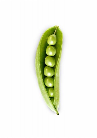 fresh green peas isolated on a white background. Stock Photo - Budget Royalty-Free & Subscription, Code: 400-05895457