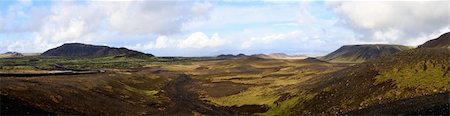 simsearch:400-08556910,k - Wide panoramic view of a valley in Iceland Stock Photo - Budget Royalty-Free & Subscription, Code: 400-05895818