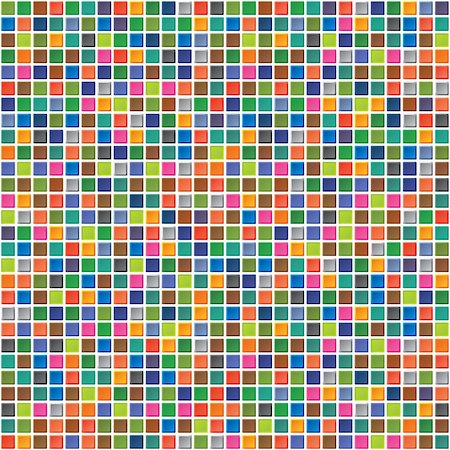 Vector abstract seamless pattern of colored squares Stock Photo - Budget Royalty-Free & Subscription, Code: 400-05897013