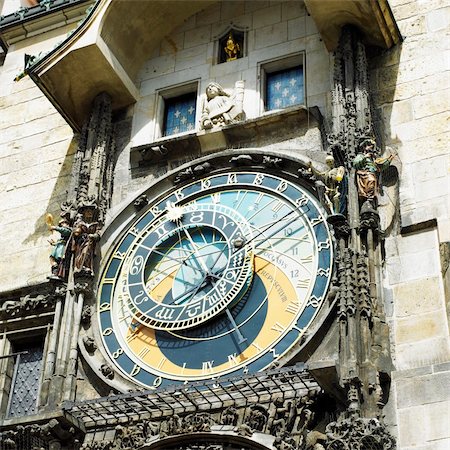 simsearch:400-05690626,k - Horloge, Old Town Hall, Prague, Czech Republic Foto de stock - Super Valor sin royalties y Suscripción, Código: 400-05897059