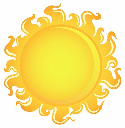 sun abstract drawing - Sun theme image 1 - vector illustration. Stock Photo - Budget Royalty-Free & Subscription, Code: 400-05897117
