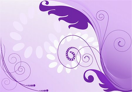 simsearch:400-04079769,k - purple abstract background with floral elements Stock Photo - Budget Royalty-Free & Subscription, Code: 400-05897132