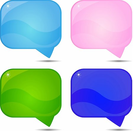 simsearch:400-06356340,k - Abstract glossy speech bubble vector background eps 10 Foto de stock - Super Valor sin royalties y Suscripción, Código: 400-05897533