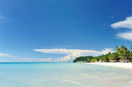 Beautiful wild beach at remote island, Philippines Foto de stock - Royalty-Free Super Valor e Assinatura, Número: 400-05897564
