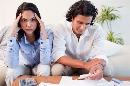 Young couple just found out they are broke Stock Photo - Budget Royalty-Free & Subscription, Code: 400-05897902