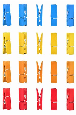 wood clothes pin colors with Path Stock Photo - Budget Royalty-Free & Subscription, Code: 400-05897994