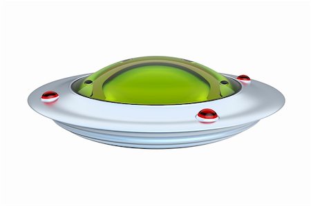 extraterrestre - UFO isolated on white background Photographie de stock - Aubaine LD & Abonnement, Code: 400-05898197