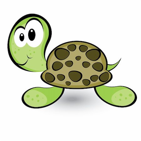 simsearch:400-07255178,k - Cartoon gay turtle. Illustration on white background for design Stock Photo - Budget Royalty-Free & Subscription, Code: 400-05899109