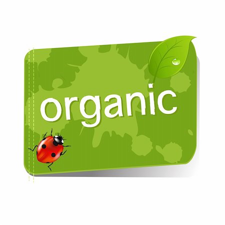 Organic Green Label Stock Photo - Budget Royalty-Free & Subscription, Code: 400-05899266
