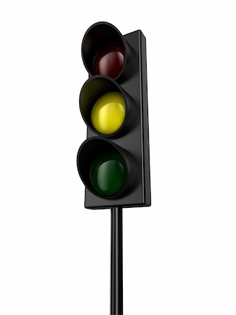 simsearch:400-04233860,k - Illustration of a traffic light with yellow colour Foto de stock - Super Valor sin royalties y Suscripción, Código: 400-05899413