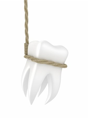 emaille - Illustration of human tooth in a loop on a white background Stockbilder - Microstock & Abonnement, Bildnummer: 400-05899443