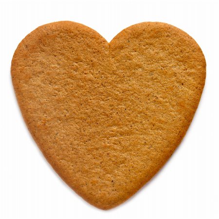 Gingerbread cookie in the shape of a  heart Stock Photo - Budget Royalty-Free & Subscription, Code: 400-05899698