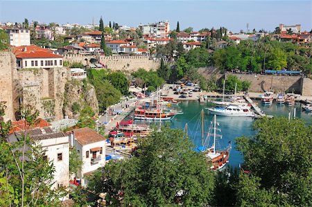 Turkey. Antalya town. Beautiful view of harbor Stock Photo - Budget Royalty-Free & Subscription, Code: 400-05890238