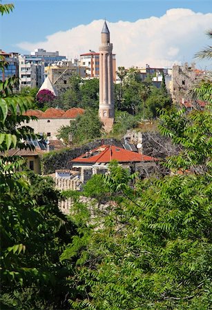Turkey. Antalya town. Yivli minaret in spring Stock Photo - Budget Royalty-Free & Subscription, Code: 400-05890245
