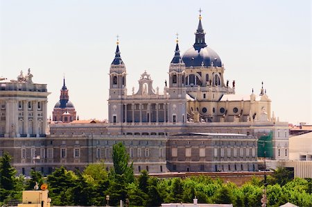 people on the street in madrid - Royal Palace of Madrid at sunny day at Madrid, Spain Stock Photo - Budget Royalty-Free & Subscription, Code: 400-05890262