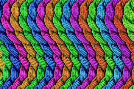 Colorful patterns made of embroidery threads Stock Photo - Budget Royalty-Free & Subscription, Code: 400-05891754