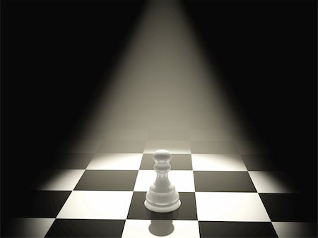 simsearch:400-04955785,k - One pawn on chess board Stock Photo - Budget Royalty-Free & Subscription, Code: 400-05892069