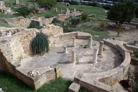 Ruins of old roman villa in Carthage, Tunisia Photographie de stock - Aubaine LD & Abonnement, Code: 400-05892140
