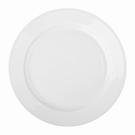 simsearch:400-07053389,k - White plate isolated on a white background Stock Photo - Budget Royalty-Free & Subscription, Code: 400-05893855