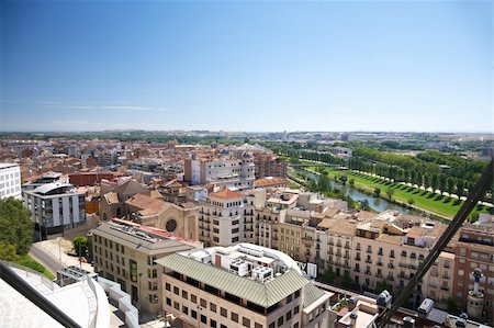 views of Lleida city at Catalonia Spain Stock Photo - Budget Royalty-Free & Subscription, Code: 400-05893987