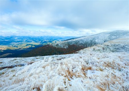 simsearch:400-05713513,k - October Carpathian mountain Borghava plateau with first winter snow Stock Photo - Budget Royalty-Free & Subscription, Code: 400-05904338