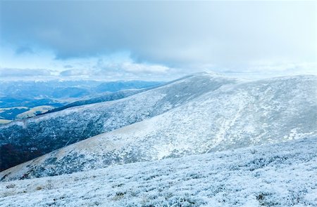 simsearch:400-05713513,k - October Carpathian mountain Borghava plateau with first winter snow Stock Photo - Budget Royalty-Free & Subscription, Code: 400-05904341