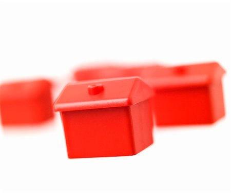simsearch:400-04719273,k - Red Toyhouse isolated on white background Foto de stock - Super Valor sin royalties y Suscripción, Código: 400-05904377