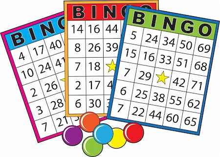 Three colorful bingo cards. Stock Photo - Budget Royalty-Free & Subscription, Code: 400-05905091