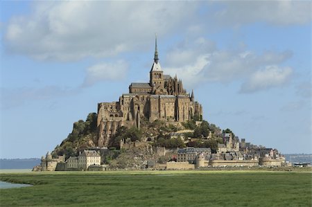 Image of the Monastry from Mountain St.Michel  in France. Stock Photo - Budget Royalty-Free & Subscription, Code: 400-05905465