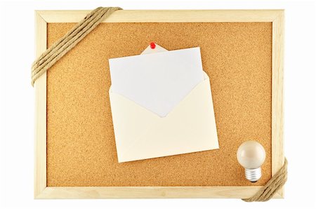 simsearch:400-04507518,k - Envelope pinned on cork notice board Stock Photo - Budget Royalty-Free & Subscription, Code: 400-05905651