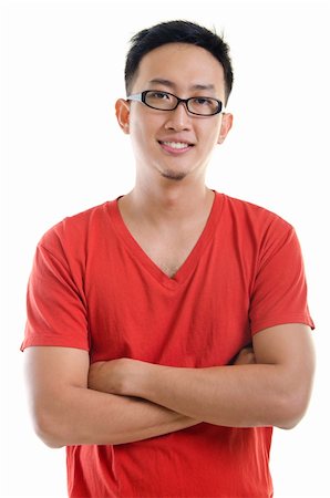 smart models male - A young asian male adult on white background Stock Photo - Budget Royalty-Free & Subscription, Code: 400-05905698