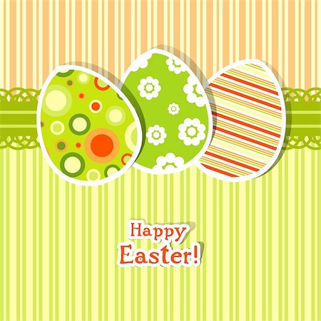 simsearch:400-05925759,k - Template egg greeting card, vector illustration Photographie de stock - Aubaine LD & Abonnement, Code: 400-05906116
